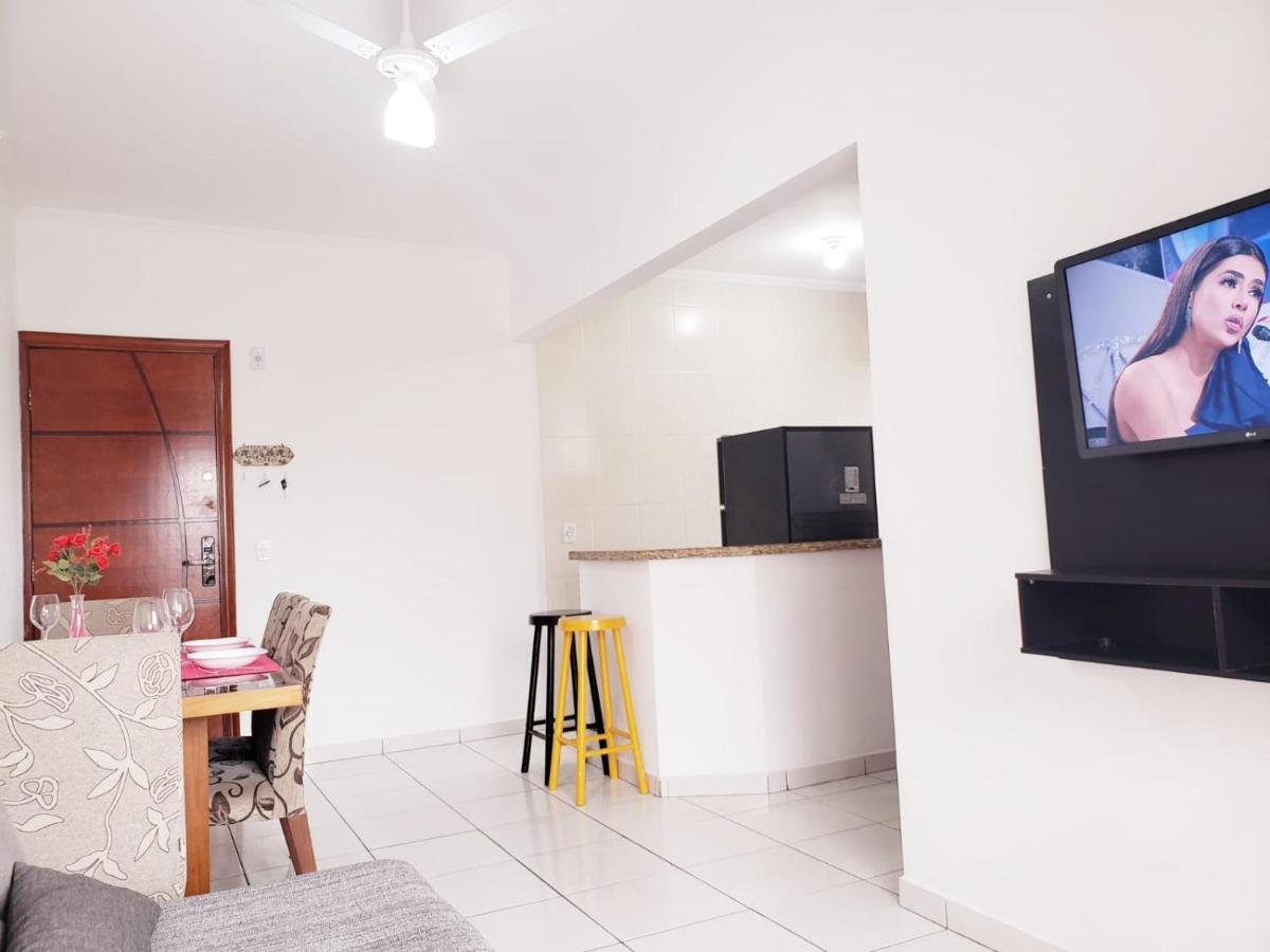 Lindo Apto 300M Praia Da Ocian E Centro - Vista Mar- Varanda Sacada - Wi-Fi 300 Mbps - Vaga De Garagem - Acomoda Ate 6 Pessoas Lejlighed Praia Grande  Eksteriør billede
