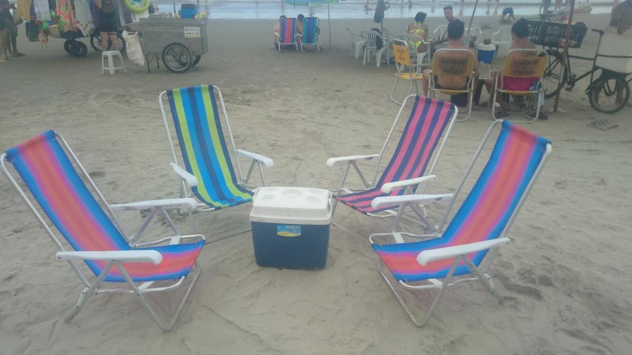 Lindo Apto 300M Praia Da Ocian E Centro - Vista Mar- Varanda Sacada - Wi-Fi 300 Mbps - Vaga De Garagem - Acomoda Ate 6 Pessoas Lejlighed Praia Grande  Eksteriør billede